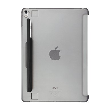 iPad Pro 9.7 Case - OZAKI O!coat Wardrobe Shell Protection Ultra Thin & Lightweight Snap-on Case with Apple Pencil Holder for iPad Air 2 & iPad Pro 9.7-inch - Black