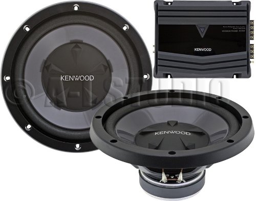 2) Kenwood KFC-W112S 12-Inch 800W Subwoofers   400W 2-Ch Amp (Package)