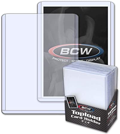 (25) BCW Brand Trading Card Toploaders - Rigid Plastic Sleeves - TCSVTH