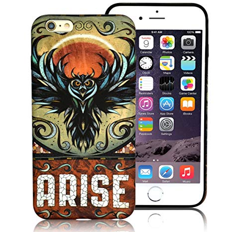 iPhone 6s Plus/6 Plus Case,LoTus Glow in the Dark [Scratch Protection and Shockproof] Unique Retro Design Cool Owl Soft Rubber TPU Protective Cover for iPhone 6s Plus/6 Plus-with Small Gifts-Owl
