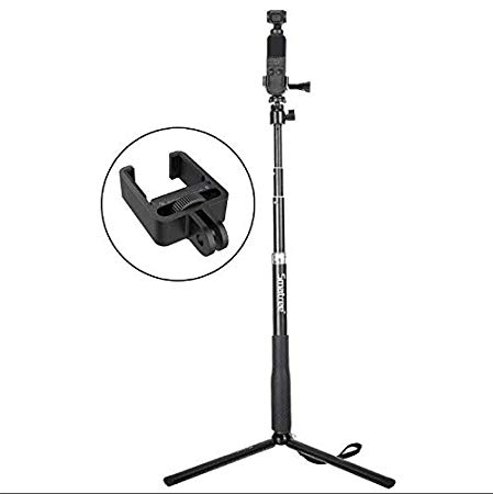Smatree Telescoping Selfie Stick with Tripod Stand Compatible for DJI OSMO Pocket Camera/Gopro Hero 7/6/5/4/3/DJI OSMO Action/iPhone/Huawei/One Plus/Samsung