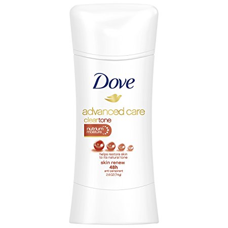 Dove Advanced Care Antiperspirant Deodorant, Clear Tone Skin Renew 2.6 oz