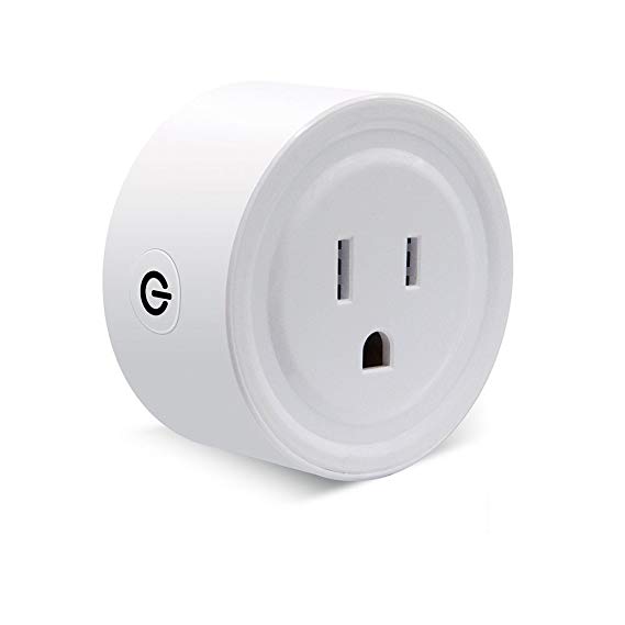 Mini Wi-Fi Smart Plug Outlet,FROGBRO Timing Function（Compatible with Alexa & Google Home） Wireless Remote Control No Hub Required Smart Socket 1 Pack