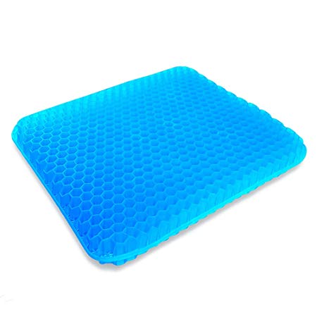 BVGreen Gel Seat Pad Cushion for Cars Outdoors Home Stadium Truck Office (Blue-1)