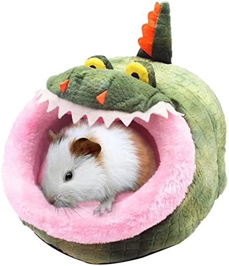 JanYoo Chinchilla Hedgehog Guinea Pig Bed Accessories Cage Toys Bearded Dragon House Hamster Supplies Habitat Ferret Rat