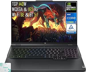 Lenovo Legion Pro 5i 16" LCD Gaming Laptop, 16" WQXGA 165Hz IPS Display, Intel Core i7-13700HX, GeForce RTX 4060 （TGP 140W）, Win 11 Home, W/Mouse Pad (64GB RAM | 4TB PCIe SSD)