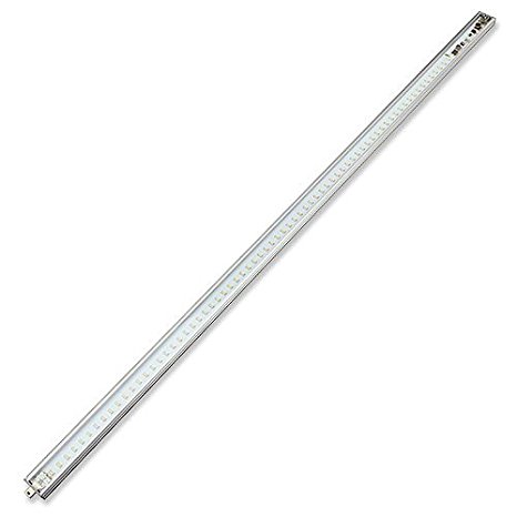 LEDwholesalers Linkable Low Profile Aluminum LED Rigid Strip for Display Case and Under Cabinet Light, 24-Inch, White, 1988WH