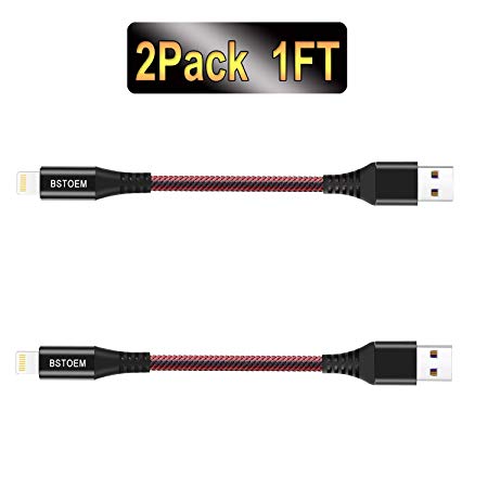 Compatible With Short Charger Cable (2Pack 8 Inch) USB Charging Cord 20CM Compatible with iPhone XR/X/8/7/6/6s Plus/SE/5c/5s/5 iPad Air Pro/Air/Mini Wire