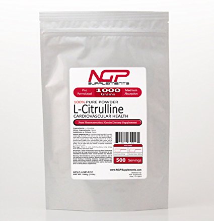 L-CITRULLINE Powder 1000g (2.2lb) - Increase Performance -Nitric Oxide -Cardio