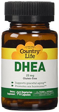 Country Life - Dhea (Dehydroepiandrosterone), 25 mg, 90 capsules