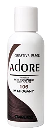 Adore Semi-Permanent Haircolor, 106 Mahogany, 4 Fl Oz