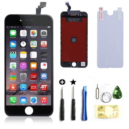 ZTR OEM Black LCD Display Touch Digitizer Screen Assembly Replacement for iPhone 6 4.7 inch