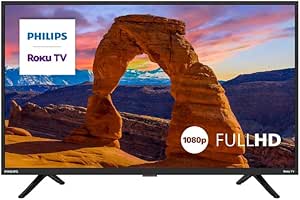 PHILIPS 32" 1080p FHD Roku LED TV (Certified Renewed)