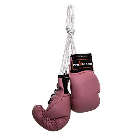 Pro Impact Mini Boxing Gloves - Miniature Punching Gloves - Holiday Christmas Ornament - Hanging Decoration or Souvenir Display - for Home & Car Use - 1 Pair