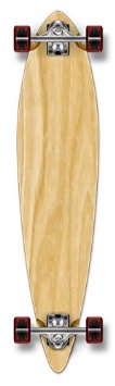 Yocaher Punked Stained Pintail Complete Longboard Skateboard