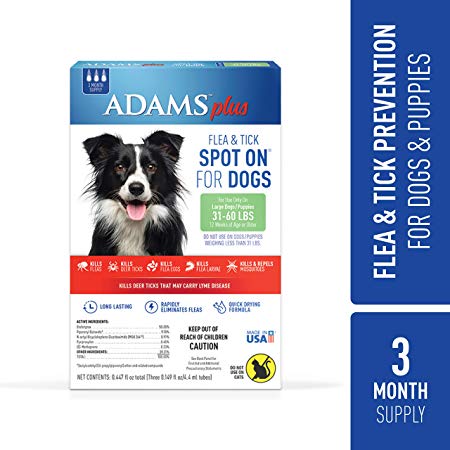 Adams Plus Flea and Tick Spot On for Dogs,