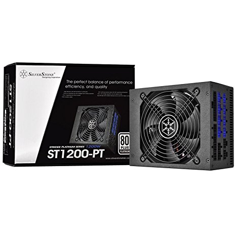 SilverStone Technology Strider 1200W 80 Plus Platinum Modular PSU 1200 Power Supply (PS-ST1200-PT)