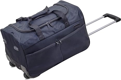 28" Large Wheeled Luggage Travel Holdall Duffle Bag on Wheels Black