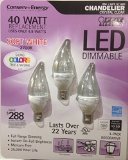 Feit LED 49 Watt LED Candelabra Light Bulbs 3-Pack 911482