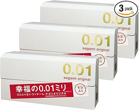 Sagami Original 001 Condom 5pc Set of 3