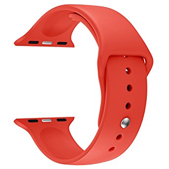 LNKOO Soft Silicone Watchbands Sport Style Replacement Strap Bands For Apple Watch Series 1 / 2 / 3