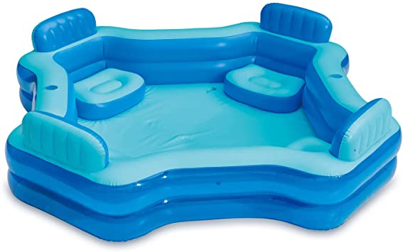Summer Waves 8.75ft x 26in Inflatable Home 4 Person Deluxe Comfort Swimming Pool