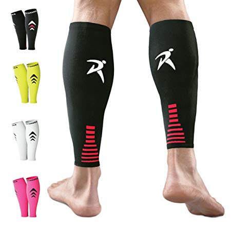 Rymora Calf Compression Sleeves (Graduated Compression, Ergonomic fit Men Women) (Ideal Sports, Work, Flight, Pregnancy)