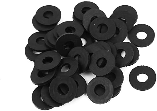 uxcell 5 x 12 x 1mm O-Ring Hose Gasket Flat Rubber Washer Lot for Faucet Grommet 40pcs