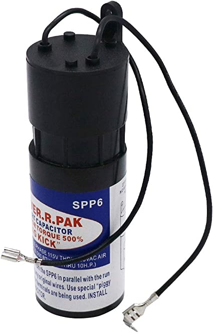 AMI PARTS SPP6 Hard Start Capacitor Replacement 115V THRU 288VAC Air Condtioning Units From 4,000 To 120,000(1/2 THRU 10H.P.),Increases Compressor Torque 500%