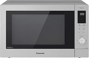 Panasonic NN-CD87 - Forno a microonde combinato (1000 Watt, con aria calda e grill, inverter, 34 litri) in acciaio INOX