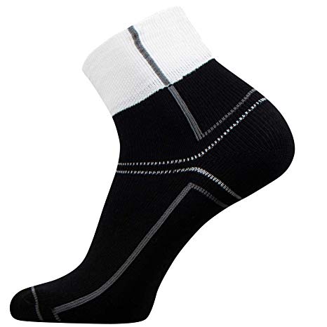 Pure Athlete Thin Sport Socks - Perfect for Running, Working Out, Cycling, Tennis - No Blisters, Comfortable Fit