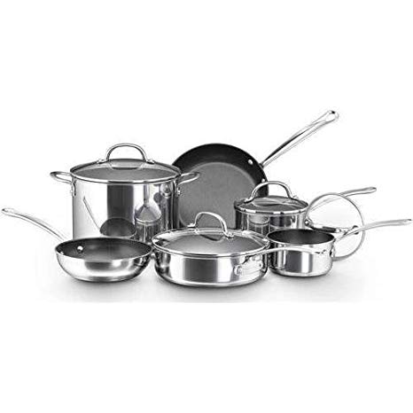 Farberware Cookware 75655 Millennium Stainless Steel Non-stick 10 Piece Set