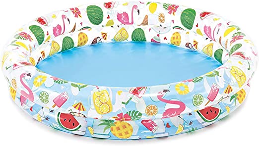 Intex Inflatable Stars Kiddie 2 Ring Circles Swimming Pool (48" X 10") [Assorted Styles]