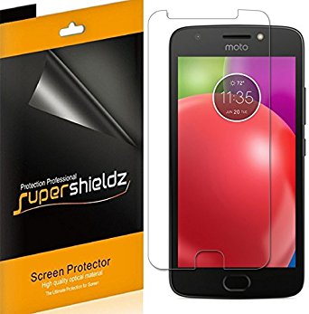 [6-Pack] Supershieldz For Motorola "Moto E4" / Moto E (4th Generation) Screen Protector, Anti-Bubble High Definition Clear Shield   Lifetime Replacements Warranty- Retail Packaging