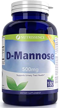 D-Mannose 500mg 180 Capsules - Nutrissence