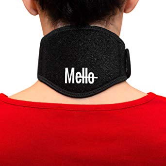 Mello Blue Neck Pain Relief - Health Magnet Physical Therapy for Migraines Headache - Chronic Neck Stiffness Brace-Soft Cervical Support Collar - Comfortable Air, Car Travel (Blue)