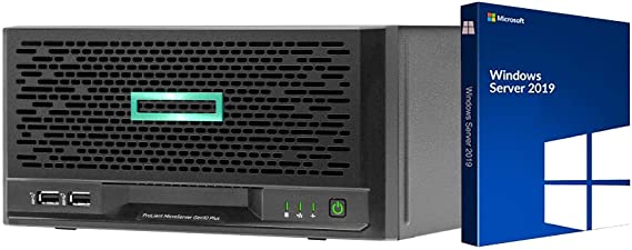 HP MicroServer Gen10 Plus Mini Tower Server, Intel Xeon E-2224 3.4GHz, 32GB RAM, 16TB Storage, RAID, Windows Server 2019