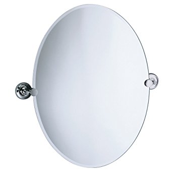 Gatco 5079 Designer II Oval Wall Mirror, Chrome