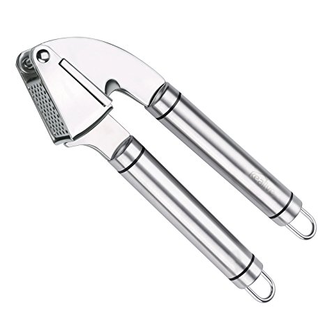 Kealive Garlic Press Stainless Steel for Kitchen Chef