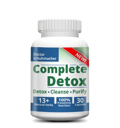#1 Complete Detox [New Formula 30 Cap-Sampler] - Rapid whole body detox - 10   natural herbs - Scientifically formulated & most recommended for detox - 30 Capsules Sampler