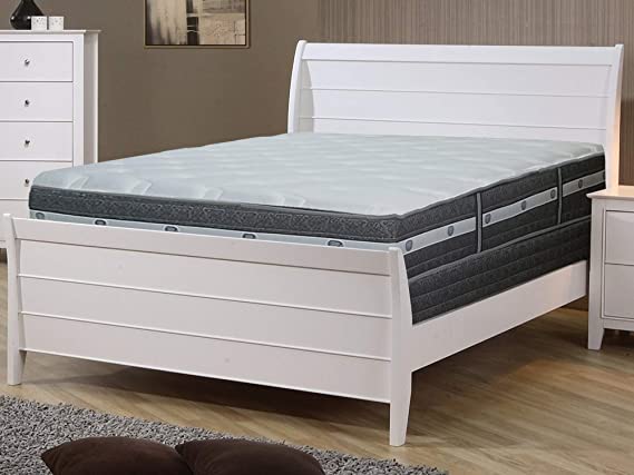 Continental Sleep SA4100-3/3-1 Mattress, twin, white & grey