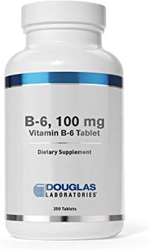 Douglas Laboratories - B-6-100 mg. Vitamin B6 to Support Energy Production, Metabolism and Normal Nervous System Function* - 250 Tablets
