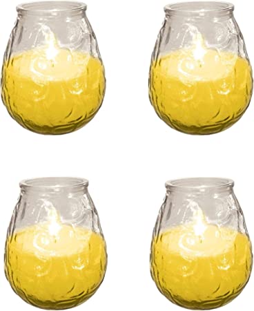 4X Prices Outdoor Citronella Candle In Glass Jar Fly Insect Repeller Repellent New