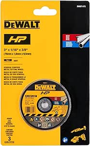 Dewalt 3IN BONDED CUTTING WHEEL 3PACK (DW8711P3)