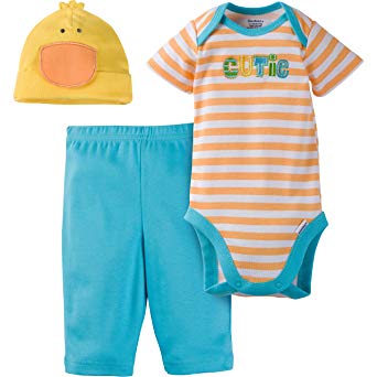 Gerber Unisex Baby 3 Piece Bodysuit, Cap, and Pant Set