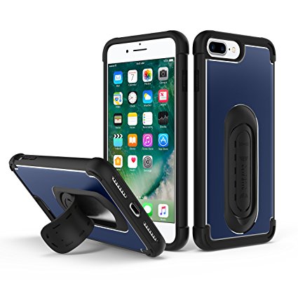 5-in-1 Scooch Clipstic Pro Case for iPhone 7 Plus (Steel Blue)