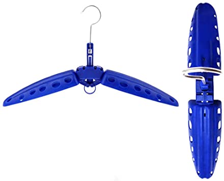 Eyourlife 1 Pcs Surfing Wetsuit Dry Suit Hanger-Dries Fast Plastic Wetsuit Dryer,Wetsuit Dry Suit Hanger Regulator for Surfing Scuba Diving Wet Suits (Blue)