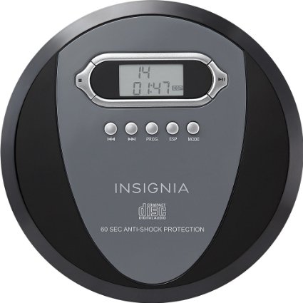 Insignia Portable CD Player with Skip Protection, CD-R, CD-RW