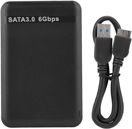 External Hard Drive 1Tb External Hard Drive Abs 2.5Inch Usb3.0 Sata3.0 High Speed 6Gbps Mobile Hard Disk Enclosure Supports 6Tb Uasp Acceleration (Black) (Black)