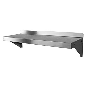 Apex DuraSteel NSF Approved Stainless Steel Commercial Wall Mount Shelf 12" (Deep) x 48" (Wide)